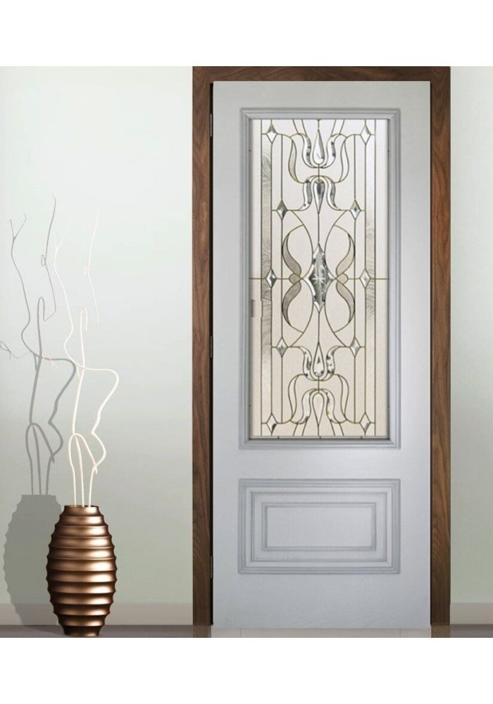 foul overlook Pedicab Geam decorativ pentru usi interioare, cu cristale, model Cristal 2
