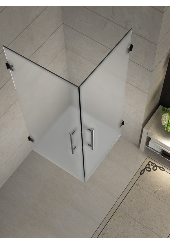 Cabina De Dus Cu Doua Usi 90x90 Sticla Satinat 8 Mm Model