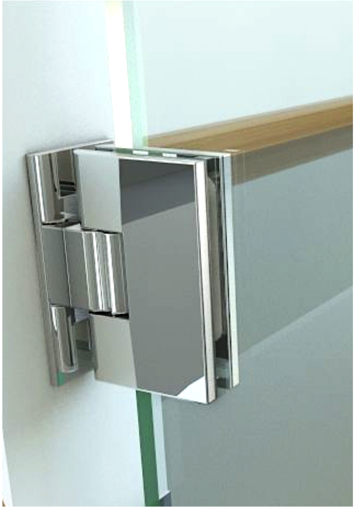 Less Standard bearing Paravan cabina de dus Walk in, AQUA LINE sticla clara, 8 mm