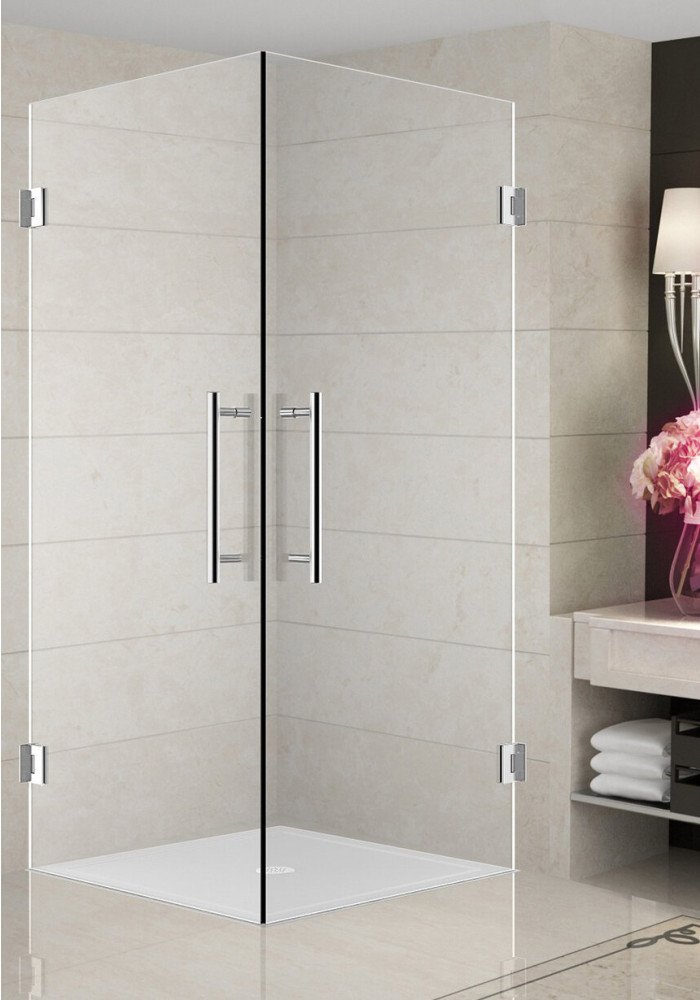 Whitney Invest Roadblock Cabina de dus cu doua usi, 80x80 sticla clara, 8 mm, model: QUELLE DUO