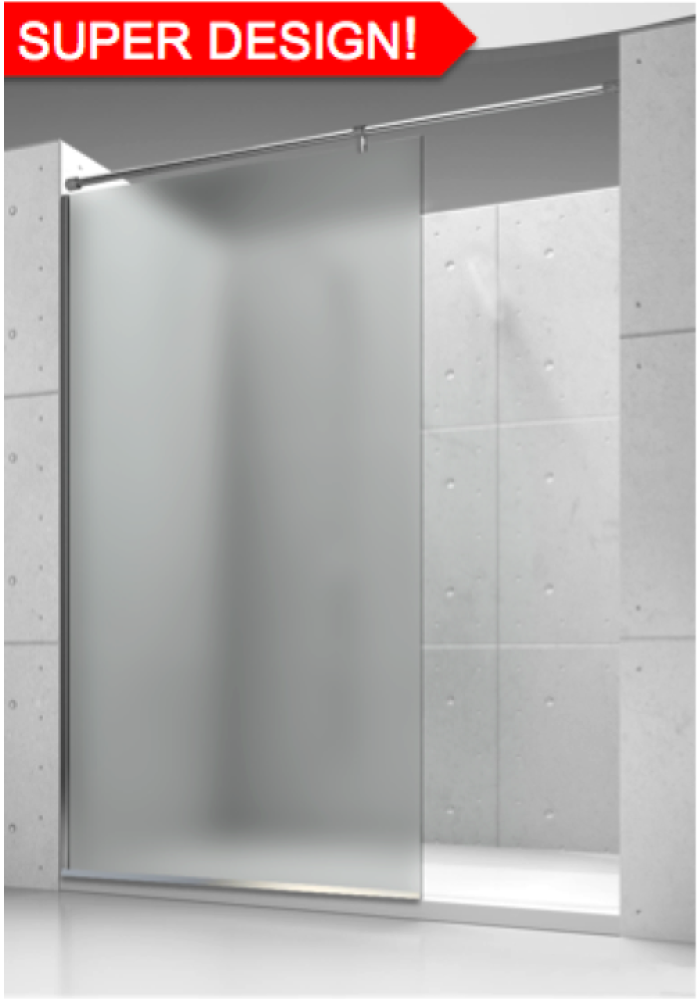 Paravan Cabina De Dus Walk In Sticla Mata 8 Mm Fara Model