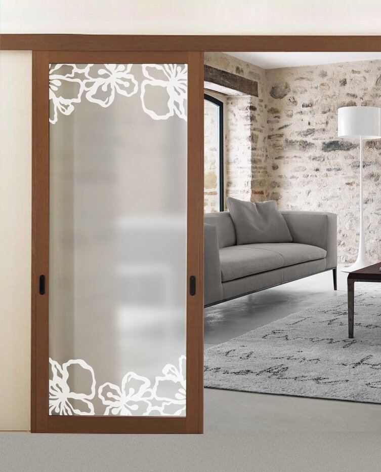 Geam Decorativ Pentru Usi De Interior Model Iris
