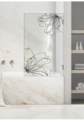 Paravan cada, model Floral Art, culoare decor: antracit