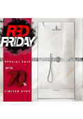 RED020 PARAVAN DUS WALK-IN STICLA CLARA AQUA ROY