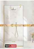 Paravan cabina de dus walk-in, (1123) Aqua Class ® Gold, sticla clara securizata