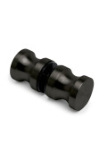 Maner knob tip buton pentru usa sticla INOX negru mat