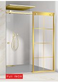 PARAVAN DUS FLOAT FULL INOX AURIU