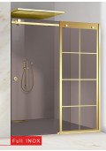 PARAVAN DUS BRONZ FULL INOX AURIU