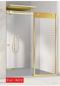 PARAVAN DUS FLOAT FULL INOX AURIU