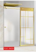 PARAVAN DUS CU USA FLOAT FULL INOX AURIU