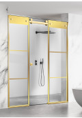 PARAVAN DUS GLISANT FLOAT FULL INOX  AURIU VINTAGE AURIU