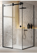 CABINA DUS GLISSANDO PURE NEGRU MAT