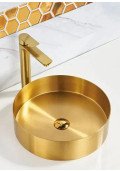 Lavoar INOX auriu rotund