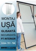 Montaj usa sticla securizata glisanta