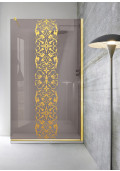 PARAVAN DUS BRONZ FULL INOX AURIU