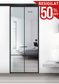 PROMO030-(53) Usa sticla securizata tip glisanta BOSS Black Club, sticla clara decorata 8 mm, 85 x 215 cm