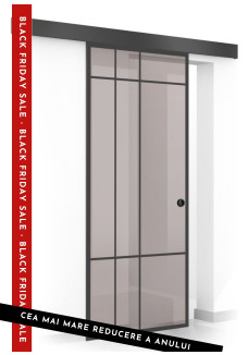 Usa sticla securizata, (0081), tip glisanta, sticla bronz decorata, 8 mm, BOSS BLACK EVENT