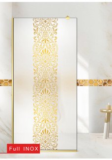 Paravan Cabina dus Walk in Regency Royal profil auriu
