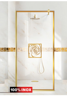 PARAVAN DUS FLOAT FULL INOX AURIU