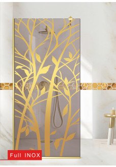 PARAVAN-DUS-WALK-IN-GOLD-WOOD