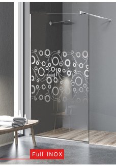Paravan Cabina dus walk-in, sticla clara, culoare sablare: incolor