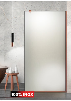 Paravan cabina de dus walk-in, (1204.5) Aqua Roy ® Copper, sticla 8 mm mata securizata, anticalcar