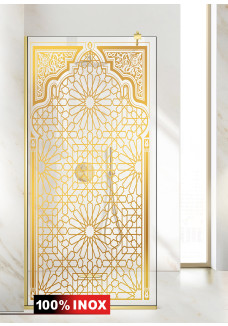 PARAVAN DUS FLOAT FULL INOX AURIU