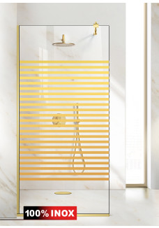 PARAVAN DUS FLOAT FULL INOX AURIU