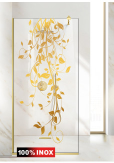 PARAVAN DUS FLOAT FULL INOX AURIU