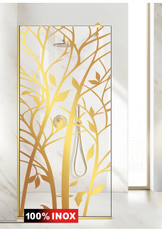 PARAVAN DUS FLOAT FULL INOX AURIU