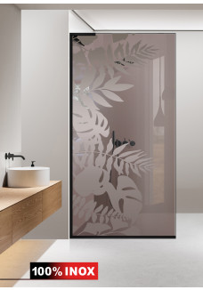 PARAVAN DUS BRONZ NEGRU INOX