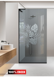 PARAVAN DUS STICLA GRI MODEL SABLAT