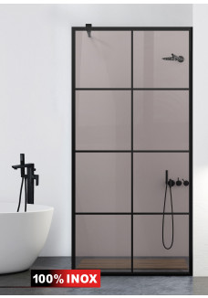 PARAVAN - DE DUS - WALK IN - AQUAROY-BRONZE