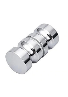 Maner knob tip buton pentru usa sticla INOX 