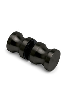 Maner knob tip buton pentru usa sticla INOX negru mat