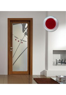 Geam decorativ pentru usa, model FLASH II