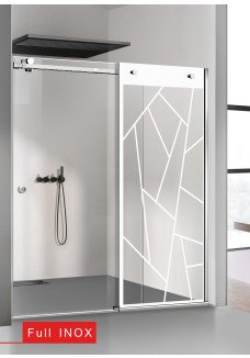 PARAVAN DUS CU USA GLISANTA FLOAT FULL INOX
