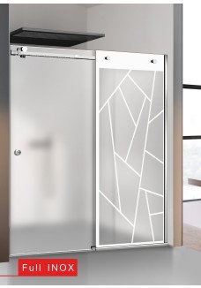 PARAVAN DUS CU USA GLISANTA MAT FULL INOX
