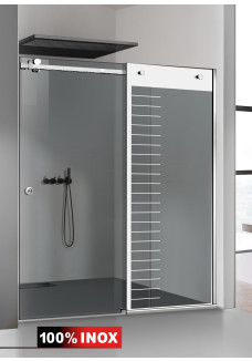 PARAVAN DUS GRI FULL INOX