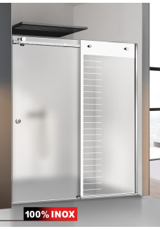 PARAVAN DUS CU USA GLISANTA FLOAT FULL INOX