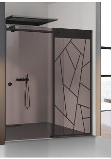 PARAVAN DUS CU USA GLISANTA BRONZ NEGRU