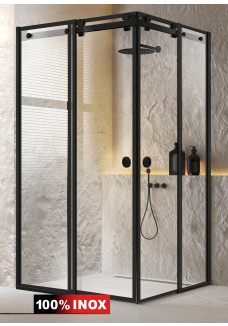 CABINA DUS GLISSANDO DUO NEGRU MAT FRAME NEGRU