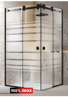 CABINA DUS GLISSANDO DUO NEGRU MAT MULTILINE NEGRU