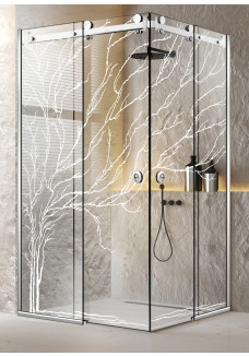 CABINA DUS GLISANT FULL INOX TREE ALB