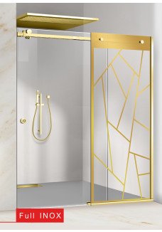 PARAVAN DUS CU USA GLISANTA FLOAT FULL INOX AURIU
