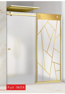 PARAVAN DUS CU USA MAT FULL INOX AURIU