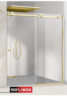 PARAVAN DUS GLISANT FLOAT FULL INOX AURIU