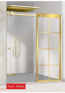 PARAVAN DUS FLOAT FULL INOX AURIU