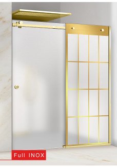 PARAVAN DUS CU USA MAT FULL INOX AURIU