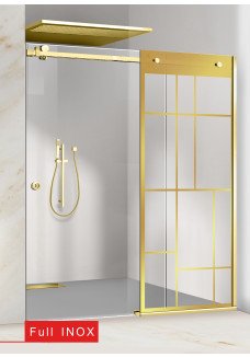 PARAVAN DUS CU USA FLOAT FULL INOX AURIU